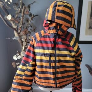 Burton Multicolor Striped Bomber Jacket